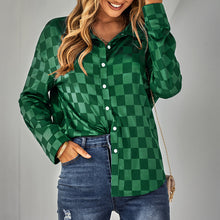 Laden Sie das Bild in den Galerie-Viewer, Lässiges Kariertes Jacquard-Hemd