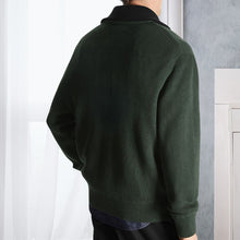 Laden Sie das Bild in den Galerie-Viewer, Einfarbiger Pullover mit halbem Reißverschluss