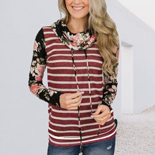 Laden Sie das Bild in den Galerie-Viewer, Lockeres Langärmliges Gestreiftes T-Shirt