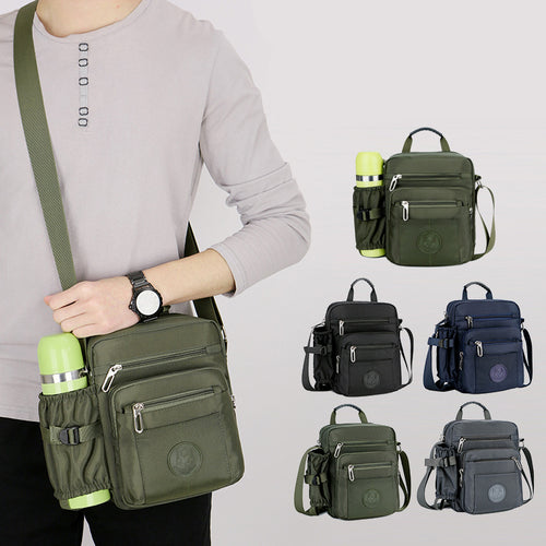 Multifunktionale Umhängetasche aus Nylon mit mehreren Fächern