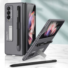 Laden Sie das Bild in den Galerie-Viewer, Modisches Telefon Hülle mit Stiftschlitz für Samsung Galaxy Z Fold 3