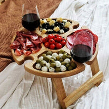 Laden Sie das Bild in den Galerie-Viewer, Klappbares Weinregal Aus Holz Für Den Außenbereich