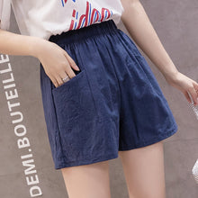 Laden Sie das Bild in den Galerie-Viewer, Lässige dünne Shorts mit hoher Taille für Damen