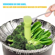 Laden Sie das Bild in den Galerie-Viewer, Klappbarer Dampfkorb aus Edelstahl
