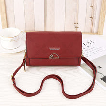 Laden Sie das Bild in den Galerie-Viewer, Umhängetasche aus PU mit mehreren Kartenfächern