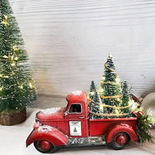 Laden Sie das Bild in den Galerie-Viewer, Roter Bauernhof-LKW Weihnachten Dekorationen