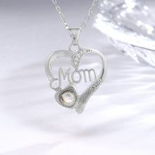 Laden Sie das Bild in den Galerie-Viewer, ,,Ich liebe dich Mama Liebe Herz&quot; Halskette