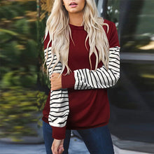 Laden Sie das Bild in den Galerie-Viewer, Einfarbiges Langarm-T-Shirt mit Rundhalsausschnitt