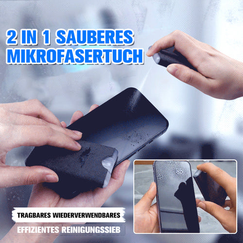 2 In 1 Bildschirmreiniger & Mikrofasertuch