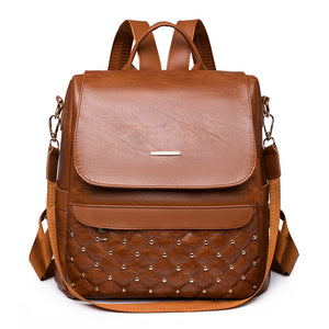 Diebstahlsichere Mehrzweck-Reisetasche aus weichem Leder