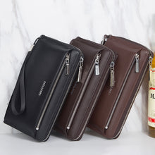 Laden Sie das Bild in den Galerie-Viewer, Herren lange Geldbörse mit Reißverschluss