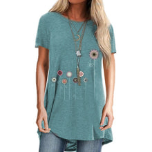 Laden Sie das Bild in den Galerie-Viewer, Damen Sommer Löwenzahn-T-Shirt