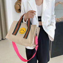 Laden Sie das Bild in den Galerie-Viewer, Smiley-Segeltuchtasche