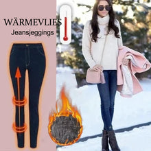 Laden Sie das Bild in den Galerie-Viewer, Verdickte Elastische Fleece-Bleistifthose für Damen