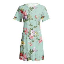 Laden Sie das Bild in den Galerie-Viewer, Damen Sommerkleid mit Print