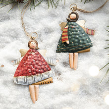 Laden Sie das Bild in den Galerie-Viewer, Weihnachtskreativer Gemalter Engelsdekorationsanhänger