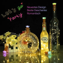 Laden Sie das Bild in den Galerie-Viewer, LED-Weinflaschenlichter Kork Nachtlicht DIY Decor Lift - Stück