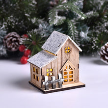 Laden Sie das Bild in den Galerie-Viewer, Weihnachtsdekoration LED Leuchtendes Blockhaus