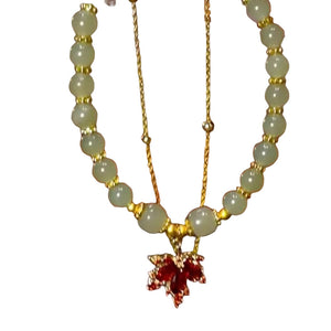 Roter Ahornblatt-Schmuck