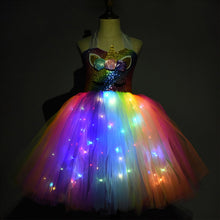 Laden Sie das Bild in den Galerie-Viewer, Beleuchtetes Einhorn Prinzessinnenkleid