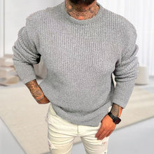 Laden Sie das Bild in den Galerie-Viewer, Einfarbiger Pullover mit Rundhalsausschnitt
