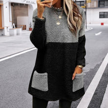 Laden Sie das Bild in den Galerie-Viewer, Pocket Veloursleder Sweatshirt