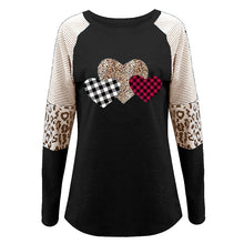 Laden Sie das Bild in den Galerie-Viewer, Langärmeliges Lässiges T-Shirt mit Rundhalsausschnitt