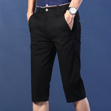 Laden Sie das Bild in den Galerie-Viewer, Elastische Faltenfreie Mittelgroße Anzughose für Herren aus Eisseide