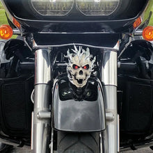 Laden Sie das Bild in den Galerie-Viewer, Leuchtendes Schädelkopf Motorradzubehör