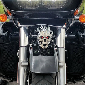 Leuchtendes Schädelkopf Motorradzubehör