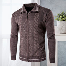 Laden Sie das Bild in den Galerie-Viewer, Lässiger Pullover mit Revers und Reißverschluss