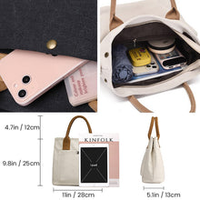 Laden Sie das Bild in den Galerie-Viewer, Einfarbige Lässige Tragetasche aus Segeltuch