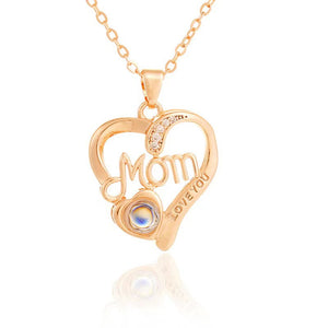 ,,Ich liebe dich Mama Liebe Herz" Halskette