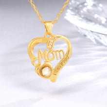 Laden Sie das Bild in den Galerie-Viewer, ,,Ich liebe dich Mama Liebe Herz&quot; Halskette