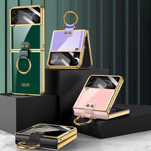 Laden Sie das Bild in den Galerie-Viewer, Hartrahmenabdeckung für Samsung Z Flip 3 mit Umhängeband