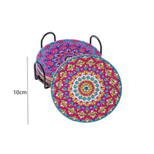 Laden Sie das Bild in den Galerie-Viewer, Untersetzer mit Diamantbemalung (Mandala)