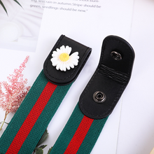 Laden Sie das Bild in den Galerie-Viewer, Schnallenfreie Elastische Gänseblümchen-Taillengürtel