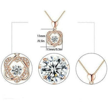 Laden Sie das Bild in den Galerie-Viewer, Herz-Halsketten-Set mit Rose