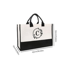 Laden Sie das Bild in den Galerie-Viewer, Leinwand Alphabet Tasche