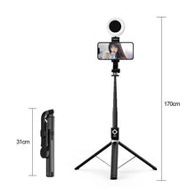 Laden Sie das Bild in den Galerie-Viewer, Selfie-Stick mit LED-Aufhelllicht