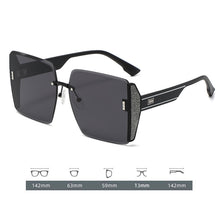 Laden Sie das Bild in den Galerie-Viewer, Modische Quadratische Sonnenbrille