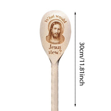 Laden Sie das Bild in den Galerie-Viewer, Interessanter Holzlöffel über Jesus