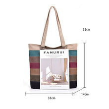 Laden Sie das Bild in den Galerie-Viewer, Stilvolle Handtasche Mit Kontraststreifen