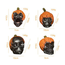 Laden Sie das Bild in den Galerie-Viewer, Halloween-Dekorationen - Böser Kürbisschädel