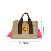 Laden Sie das Bild in den Galerie-Viewer, Smiley-Segeltuchtasche