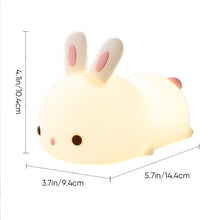 Laden Sie das Bild in den Galerie-Viewer, Kaninchenförmiges Nachtlicht aus Silikon