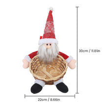 Laden Sie das Bild in den Galerie-Viewer, Niedliche ältere Figur, Süßigkeitenkorb, Apfel, Bambus-Ornament