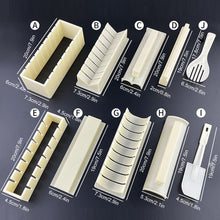 Laden Sie das Bild in den Galerie-Viewer, Sushi ware 3 in 1 gift Zehnteiliges Set