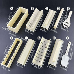 Sushi ware 3 in 1 gift Zehnteiliges Set