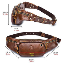 Laden Sie das Bild in den Galerie-Viewer, Multifunktionale Retro-Hüfttasche mit mehreren Taschen
